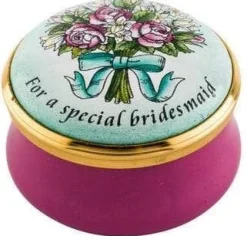 Halcyon Days Halcyon Days Enamels|For a Special Bridesmaid Trinket Box