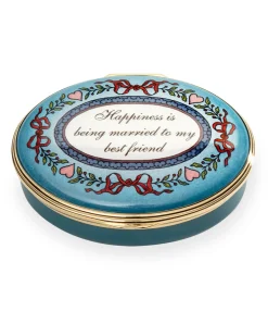 Halcyon Days Halcyon Days Enamels|Happiness is Being Married Enamel Box