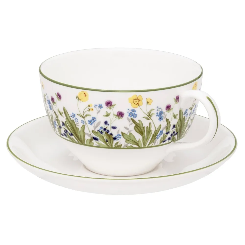 Halcyon Days Halcyon Days China|Halcyon Days|Highgrove Wildflower Breakfast Cup & Saucer
