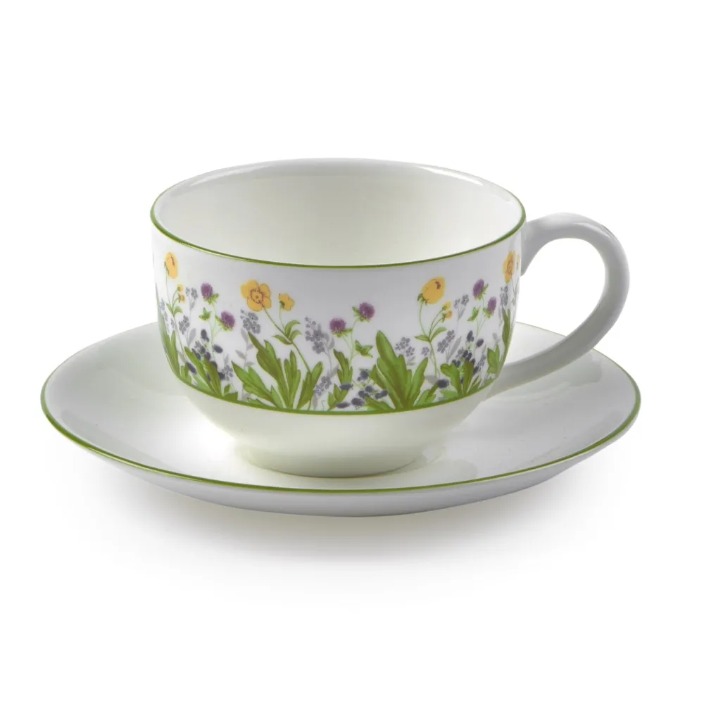 Halcyon Days King Charles Iii|Halcyon Days China|Highgrove Wildflower Teacup & Saucer