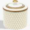 Halcyon Days Halcyon Days China|Halcyon Days|Ivory Antler Trellis Covered Sugar Jar