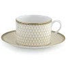 Halcyon Days Halcyon Days China|Halcyon Days|Ivory Antler Trellis Teacup & Saucer