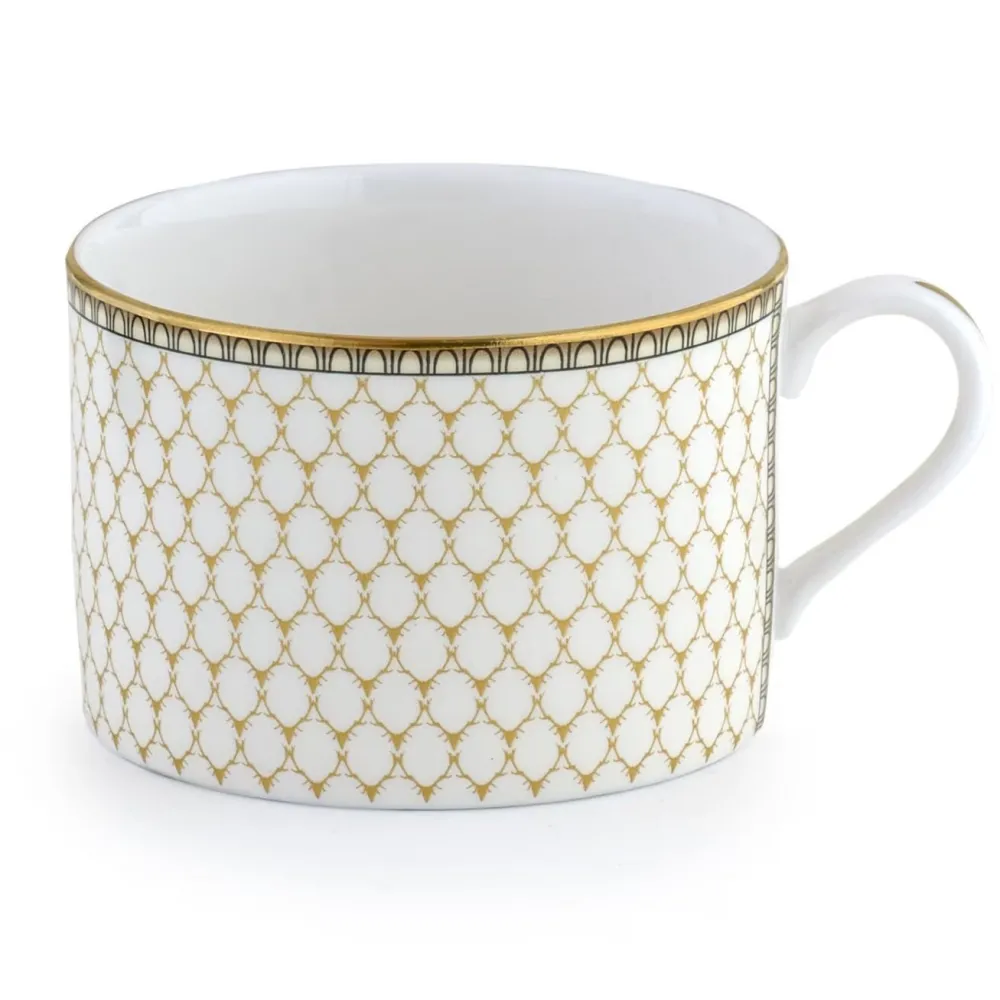 Halcyon Days Halcyon Days China|Halcyon Days|Ivory Antler Trellis Teacup & Saucer