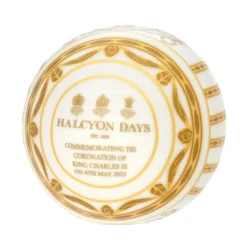 Halcyon Days King Charles Iii|Halcyon Days China|King Charles Coronation Gold 4" Bauble