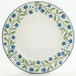 Halcyon Days Halcyon Days China|Halcyon Days|Nina Campbell Marguerite Blue Salad Plate