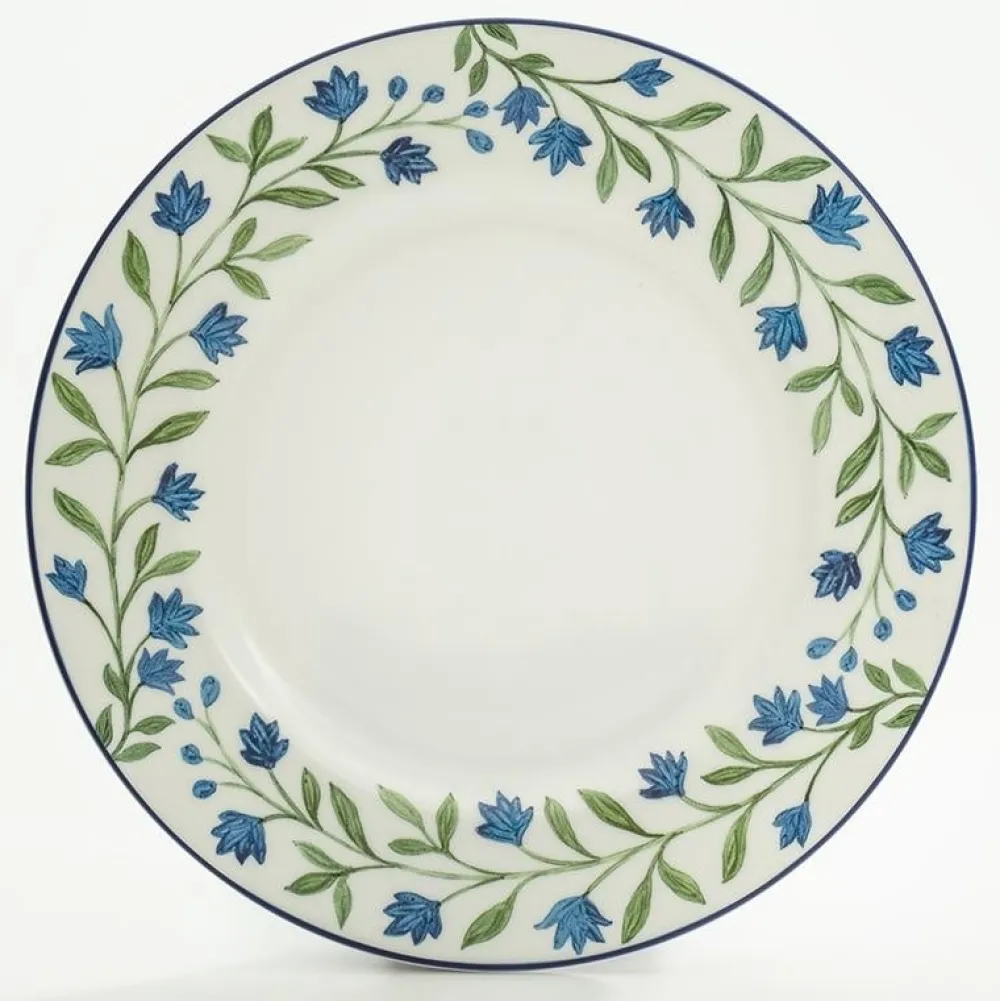 Halcyon Days Halcyon Days China|Halcyon Days|Nina Campbell Marguerite Blue Salad Plate