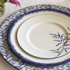 Halcyon Days Halcyon Days China|Halcyon Days|Nina Campbell Serengeti Flower Salad Plate