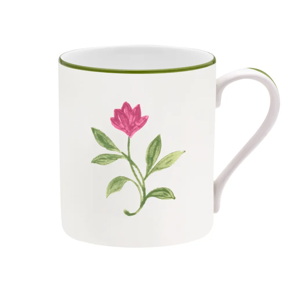 Halcyon Days Halcyon Days China|Halcyon Days|Nina Campbell Marguerite Pink Mug