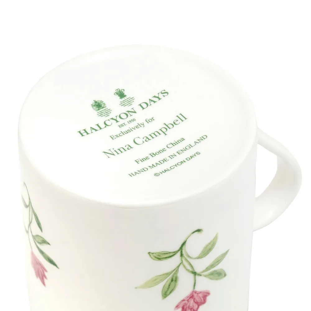 Halcyon Days Halcyon Days China|Halcyon Days|Nina Campbell Marguerite Pink Mug