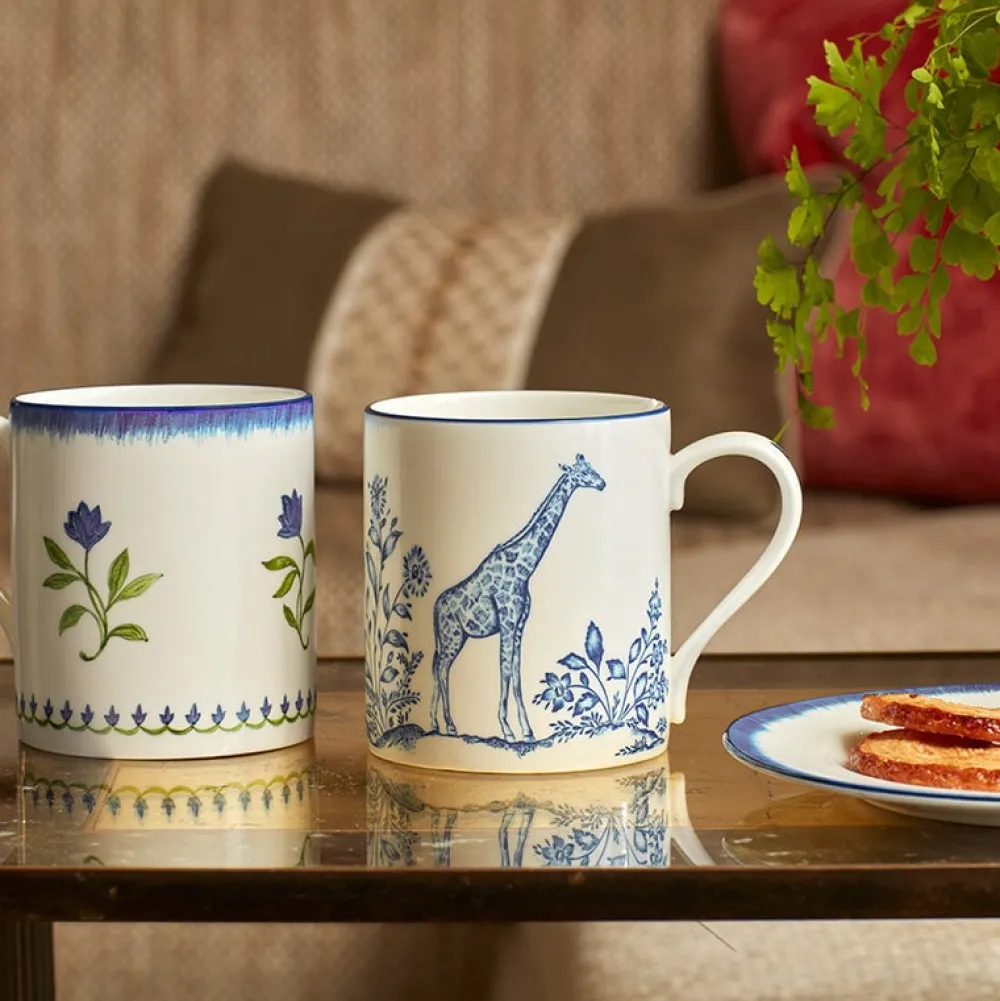 Halcyon Days Halcyon Days China|Halcyon Days|Nina Campbell Serengeti Giraffe Mug