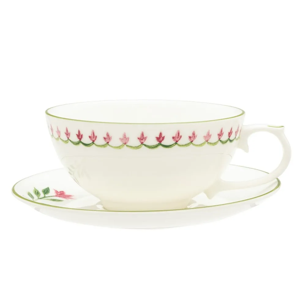 Halcyon Days Halcyon Days China|Halcyon Days|Nina Campbell Marguerite Pink Tea for One