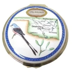 Halcyon Days Halcyon Days Enamels|Oklahoma State Box
