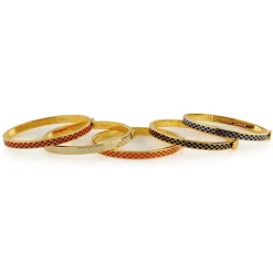 Halcyon Days Bracelets & Bangles|Salamander Cream & Gold Hinged Skinny Bangle