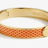 Halcyon Days Bracelets & Bangles|Salamander Orange & Gold Hinged Bangle