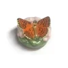 Halcyon Days Halcyon Days Enamels|Silver Washed Fritillary Trinket Box