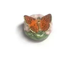 Halcyon Days Halcyon Days Enamels|Silver Washed Fritillary Trinket Box