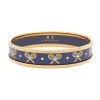Halcyon Days Bracelets & Bangles|Tennis Navy & Gold Small Bangle