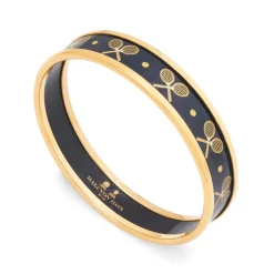 Halcyon Days Bracelets & Bangles|Tennis Navy & Gold Small Bangle
