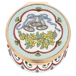 Halcyon Days Halcyon Days Enamels|Wedding Bells Enamel Box