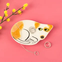 Hannah Turner Home Accents|Kitchen Tools|Scruffy Brown & White Dog Trinket Dish