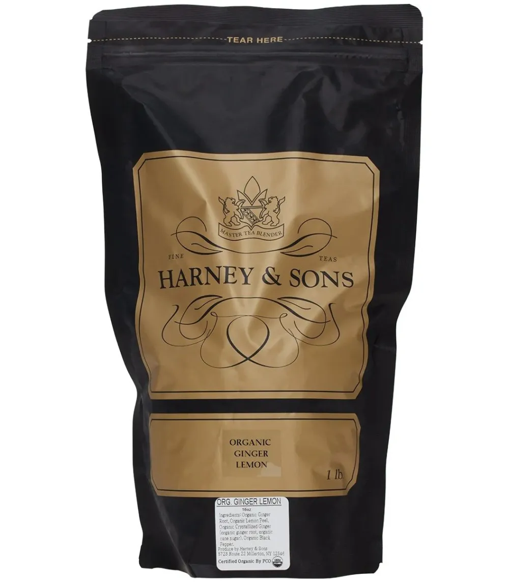 Harney & Sons Harney & Sons|Organic Ginger Lemon Herbal 1 lb Bag