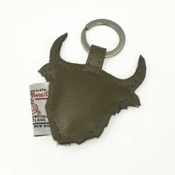 Souvenirs|Harris Tweed Maple Highland Coo Keyring