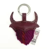 Souvenirs|Harris Tweed Purple Check Highland Coo Keyring