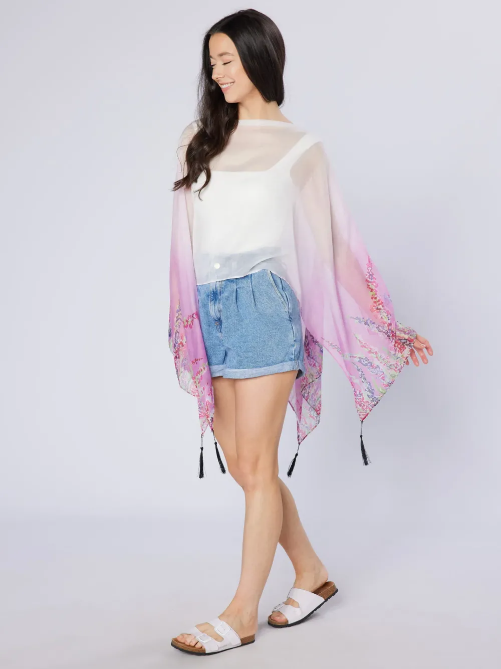 Scarves & Wraps|Heather Recycled Bottle Poncho