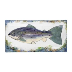 Highland Stoneware Wall Decor|Highland Stoneware|Rectangle Dish (Fish)