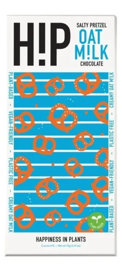 British Chocolate|Hip Salty Pretzels Oat Milk Chocolate Bar