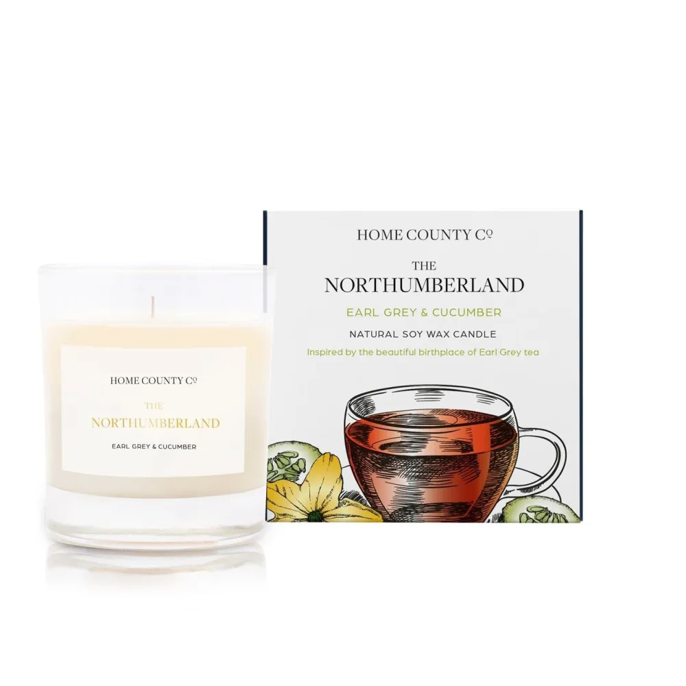 Home County Candle Co. Home Fragrance|The Northumberland (Earl Grey & Cucumber) Candle