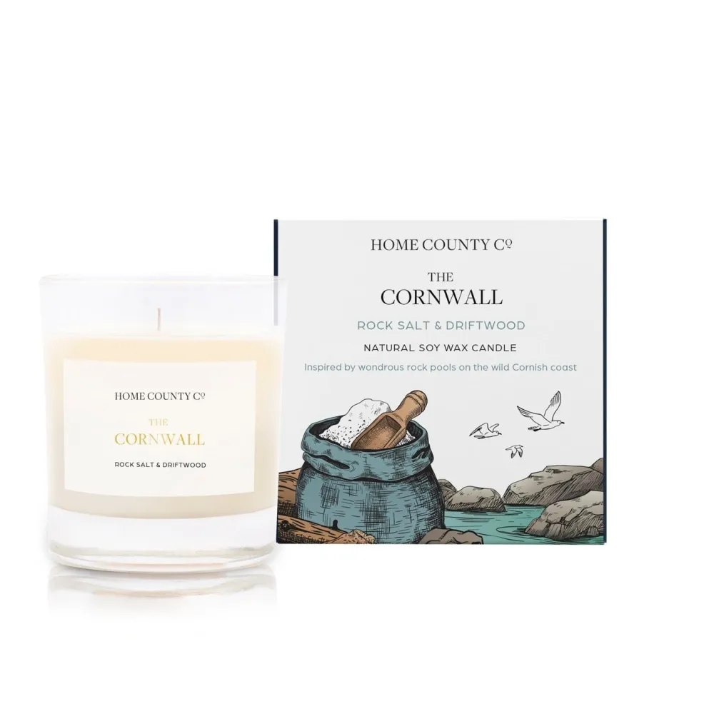 Home County Candle Co. Home Fragrance|The Cornwall Rock (Salt & Driftwood) Candle