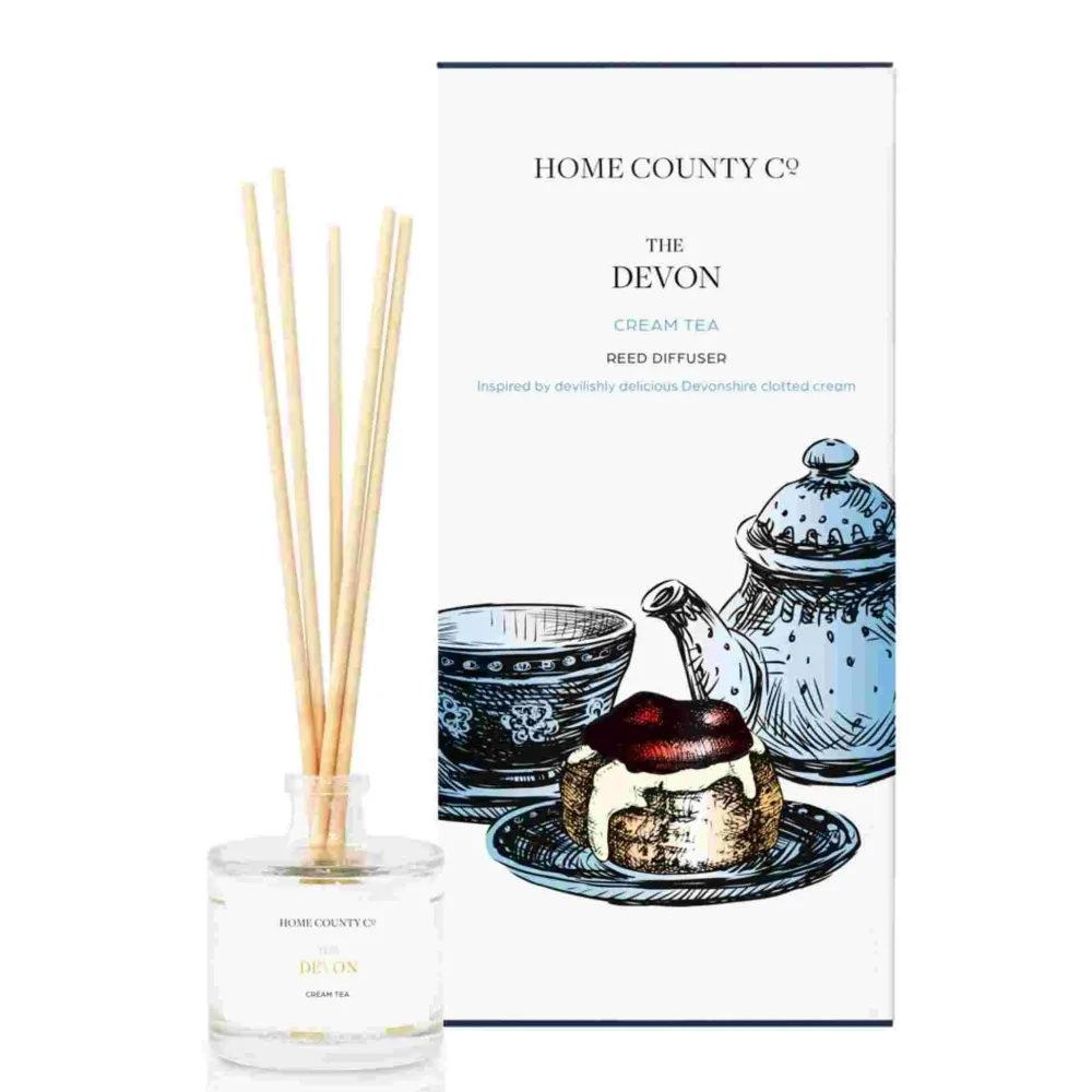 Home County Candle Co. Home Fragrance|The Devon (Cream Tea) Reed Diffuser