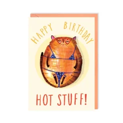 Greeting Cards|Hot Stuff Cat Birthday Card
