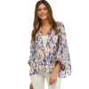 Robes, Nightgowns & Dresses|Ikat Print Blue Short Kimono