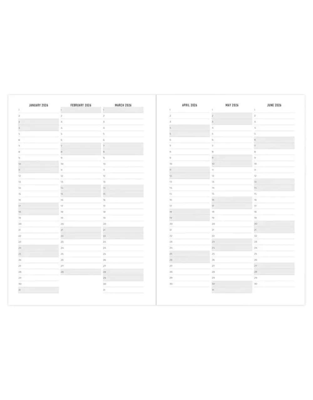 Journals & Other Stationery|Inspire A5 Week to View Planner 2026, Navy