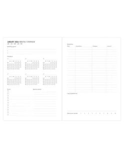 Journals & Other Stationery|Inspire A5 Week to View Planner 2026, Navy