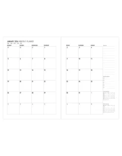 Journals & Other Stationery|Inspire A5 Week to View Planner 2026, Navy