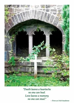 Greeting Cards|Irish Headstone Sympathy Card