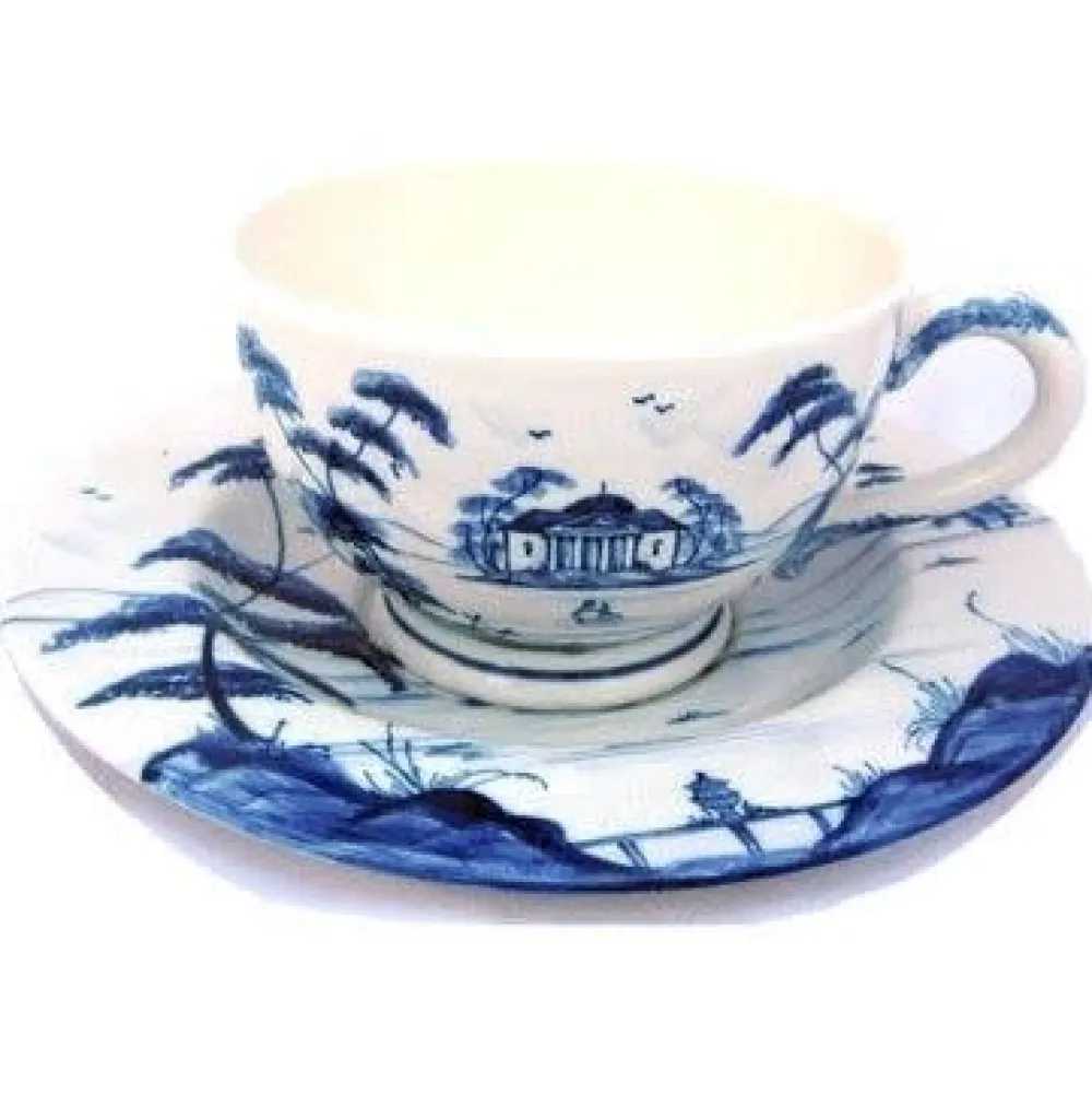 Isis Ceramics|Teacups & Saucers|Isis Ceramics Blue Palladian Teacup & Saucer