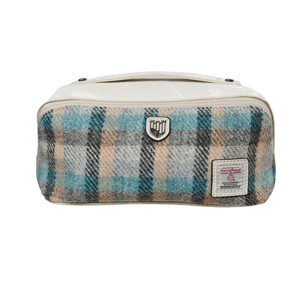 Islander UK Bath Accessories|Harris Tweed Islander Tartan Toiletry Bag