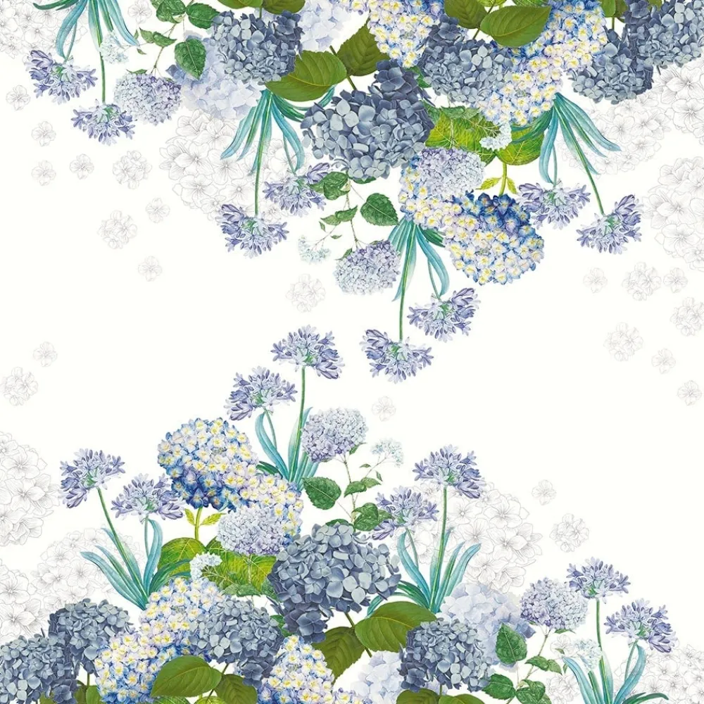 Tablecloths|Jardin de Bretagne Bleu 67" Square Tablecloth