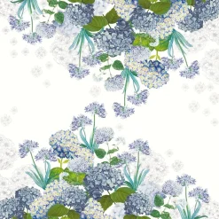 Tablecloths|Jardin de Bretagne Bleu Tablecloth, 67” x 89”