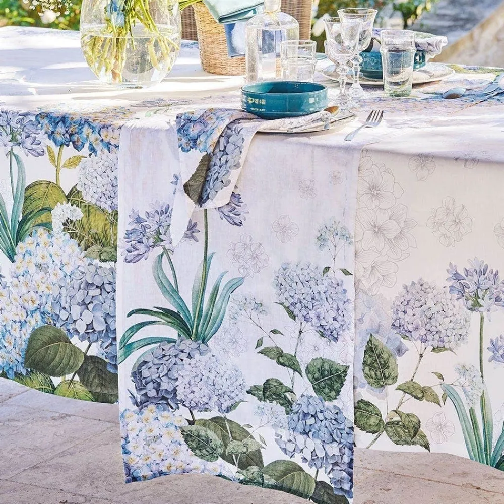 Table Runners|Jardin de Bretagne Bleu Table Runner