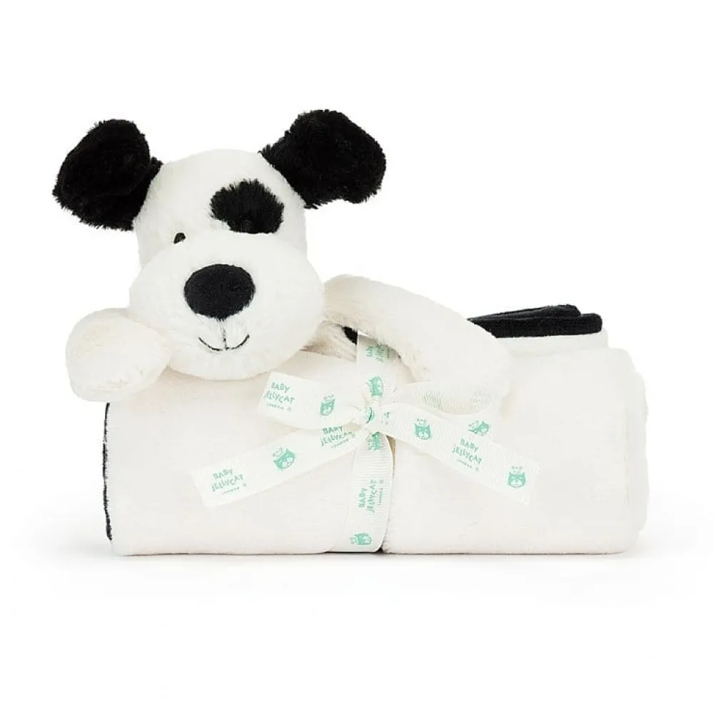 Soft Toys|Toys|Jellycat Bashful Black & Cream Puppy Blankie