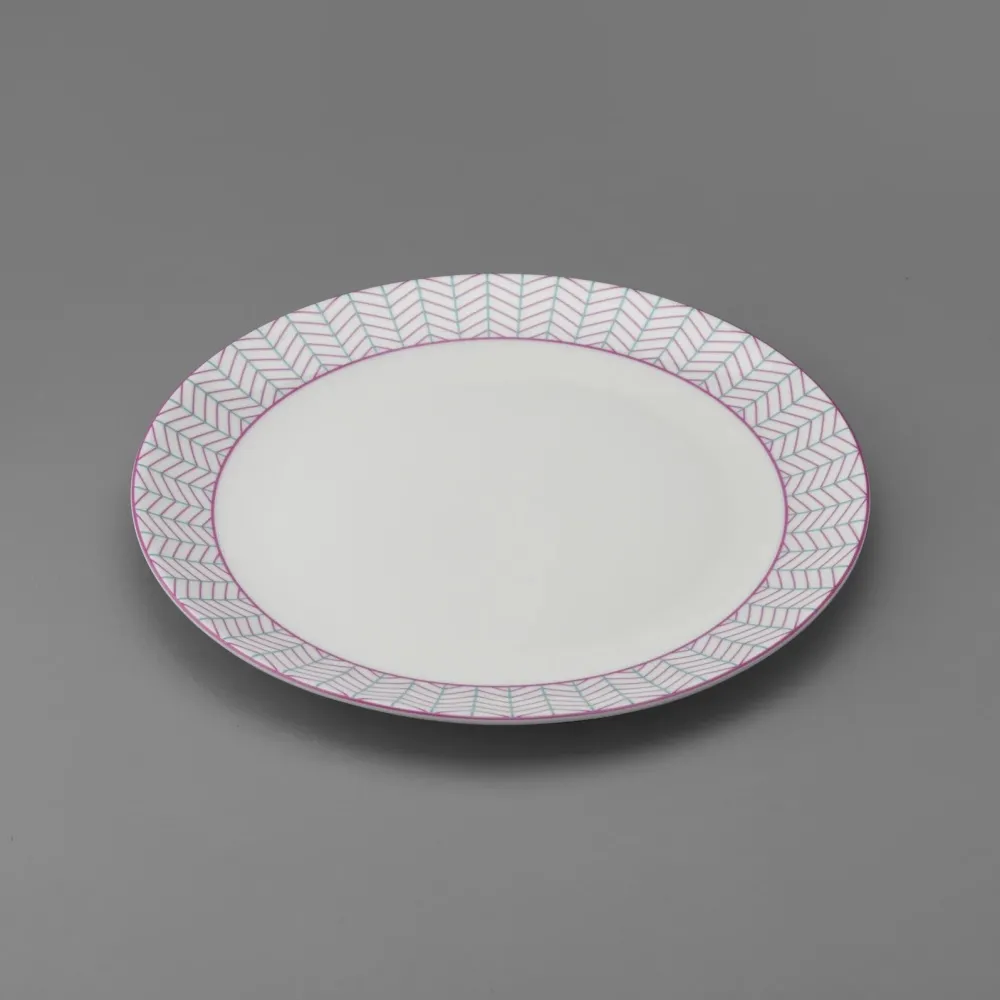 Tea Plates|Jo Deakin Ebb Pink & Turquoise Tea Plate