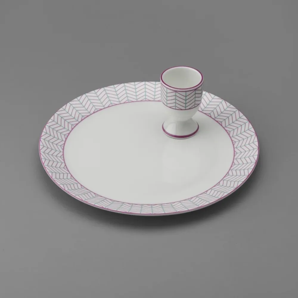 Tea Plates|Jo Deakin Ebb Pink & Turquoise Tea Plate