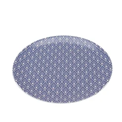 Tea Plates|Jo Deakin Gatsby Tea Plate (Blue & Blush Pink)