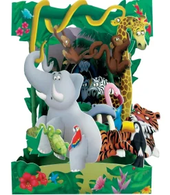 Greeting Cards|Jungle Animals Swing Card
