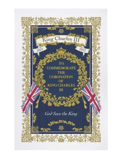 Souvenirs|King Charles Iii|King Charles III Coronation Regal Tea Towel